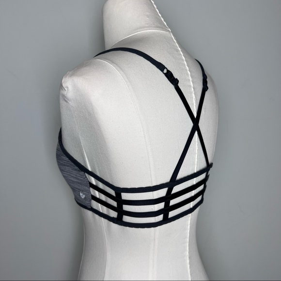 Lululemon-Hot Spell Bra-Space Dye Camo-Seal Grey Deep Coal/Deep Coal-Size 8 - Picture 5 of 16